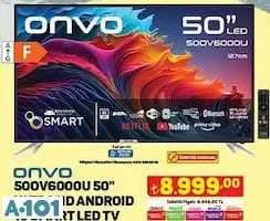 ONVO 50 ULTRA HD ANDROİD SMART LED TV AKILLI TELEVİZYON